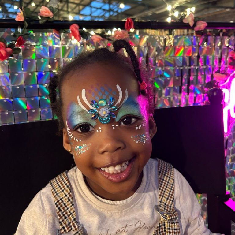 Facepainting für Weihnachtsmarkt in Seevetal